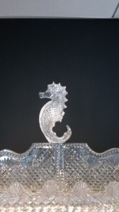 Waterford seahorse logo.  Notice the clover design in the tail