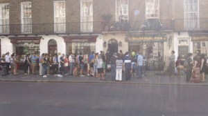 The line to get into 221B Baker Street.