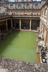 View of bath from level above