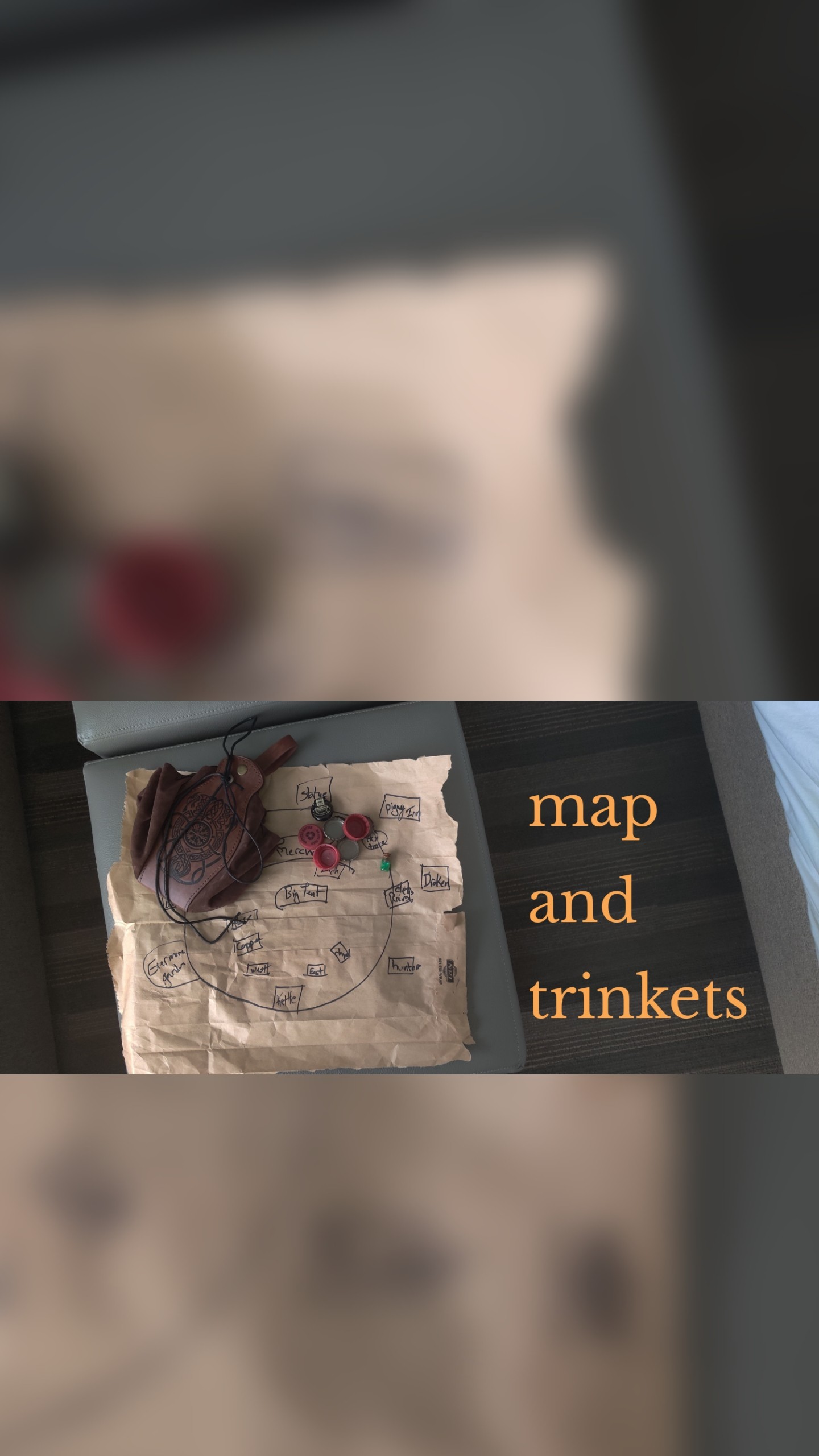 map
and
trinkets 